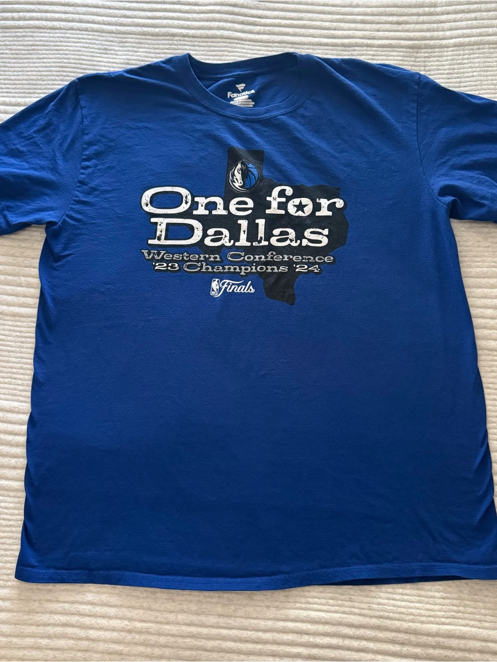 Dallas Mavericks Western Conference Champions T-Shirt Mens XL Blue Fanatics NBA